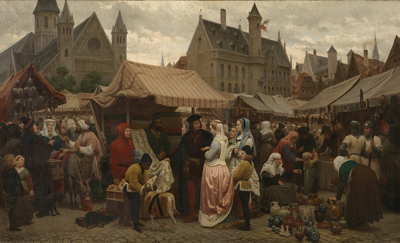 Orta Çağda bir panayır